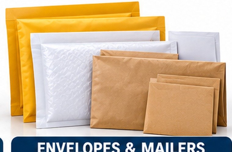 Envelopes, bubble mailers and padded mailers