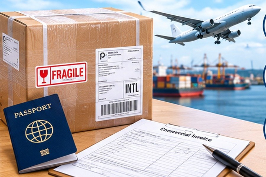 International package shipping worldwide