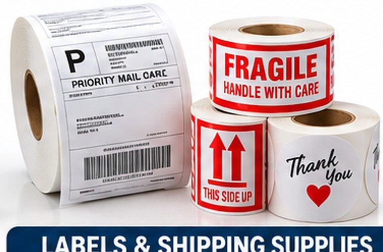 Shipping labels and packaging supplies